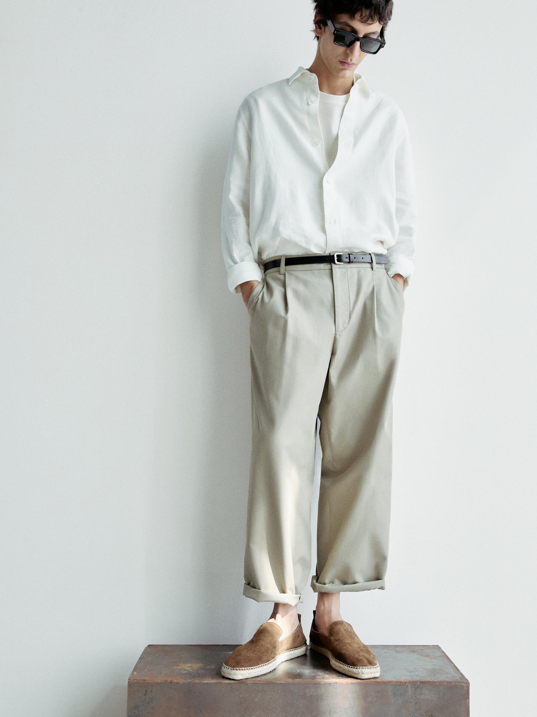 Espadrilles en croûte de cuir